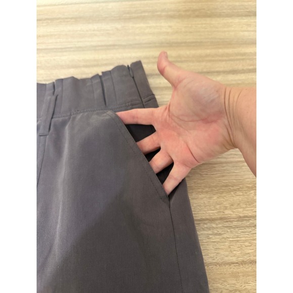 New BARAMI Skirt Women 8 Grey Pencil Elastic Waist Knee Length Minimalist Office - Picture 9 of 10